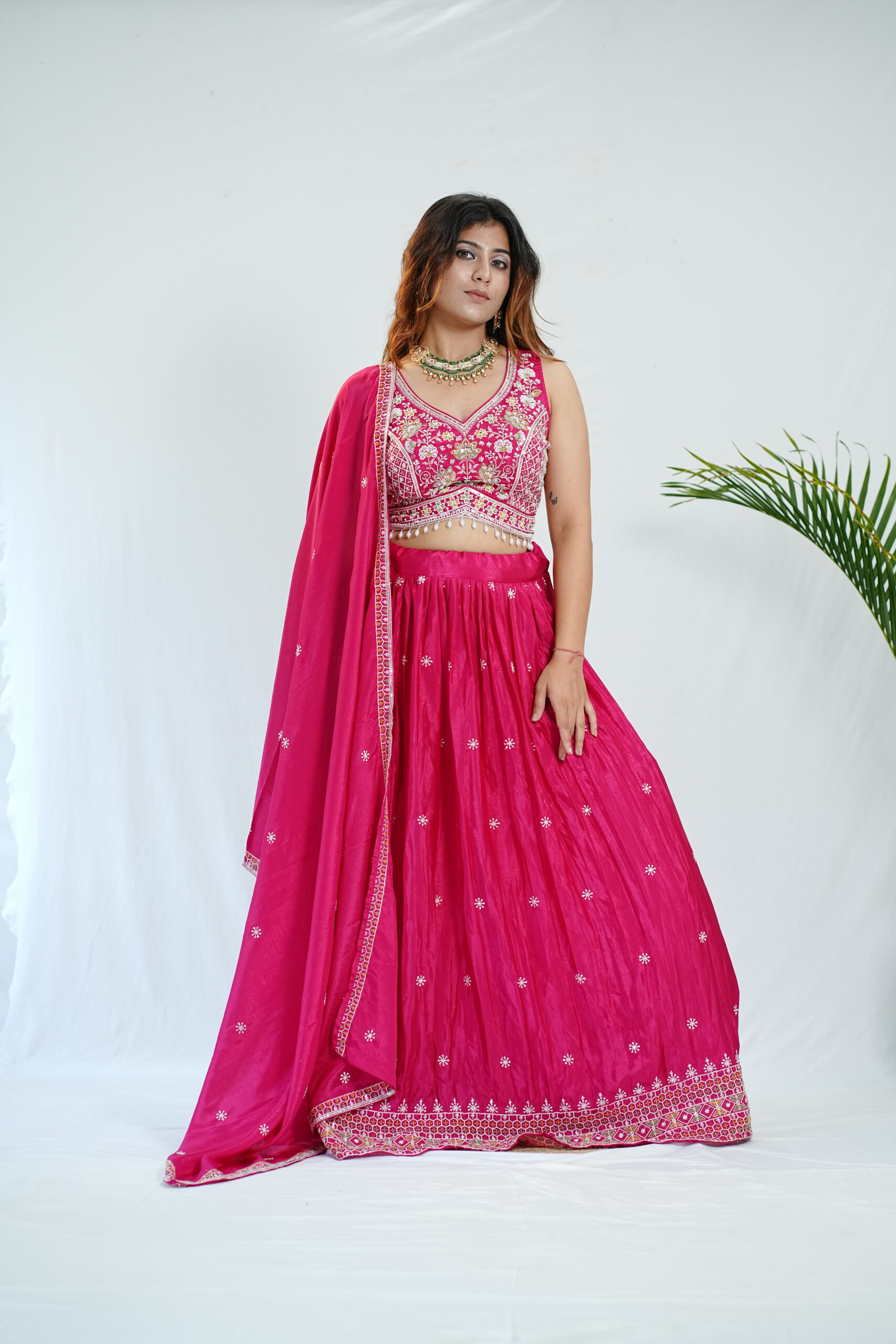 Pink Traditional Indowestern Choli